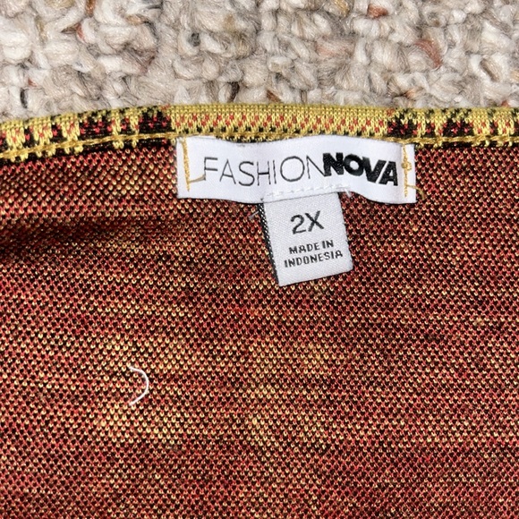 Yellow checkered body dress - Picture 4 of 4